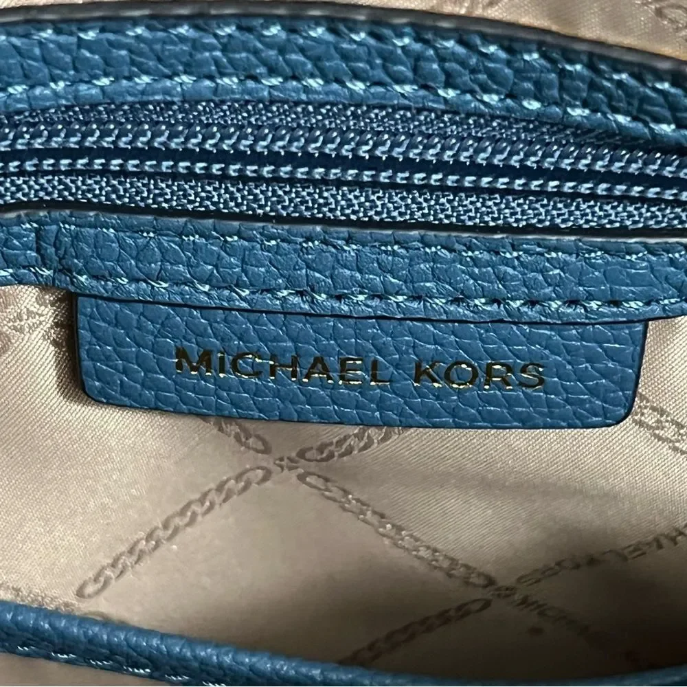 Michael Kors Mercer Pebbled Leather Satchel - Picture 9 of 12